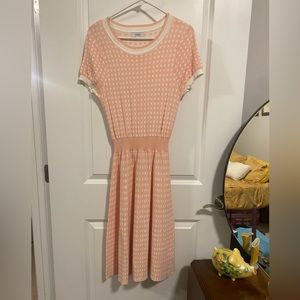 Pink gingham vintage style 1960’s sweater dress.  Unique Vintage.  Size large
